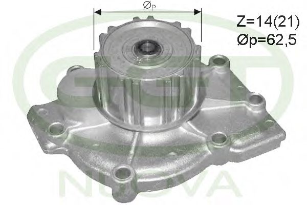 PA10935 GGT Cooling System Water Pump