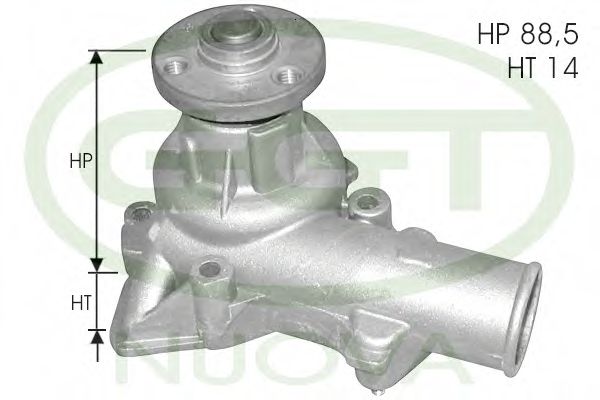 PA10010 GGT Cooling System Water Pump