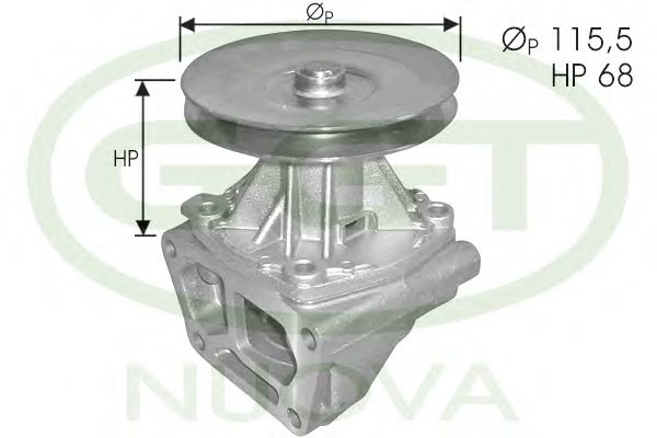 PA10021 GGT Cooling System Water Pump