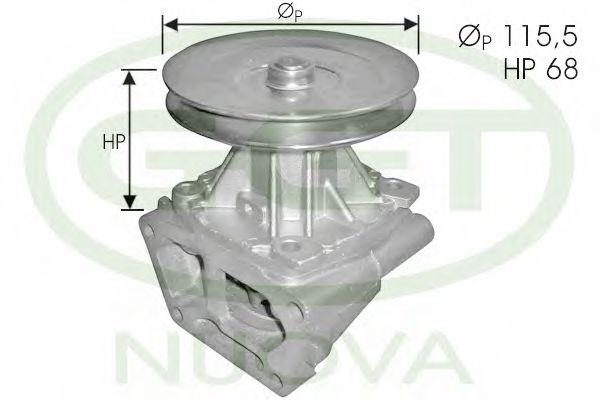 PA00260 GGT Cooling System Water Pump