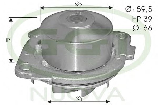 PA10750 GGT Cooling System Water Pump