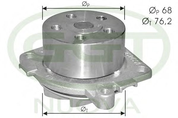 PA11022 GGT Cooling System Water Pump