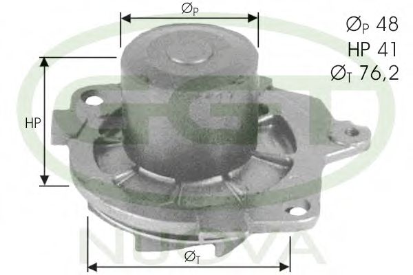 PA11111 GGT Cooling System Water Pump