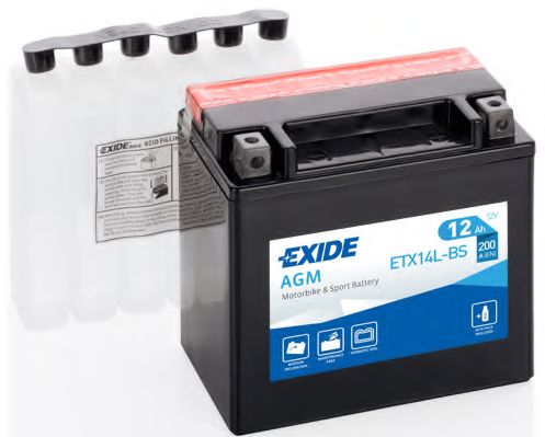ETX14L-BS CENTRA Starter Battery; Starter Battery