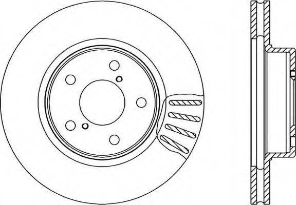 BDR1491.20 OPEN+PARTS Brake System Brake Disc