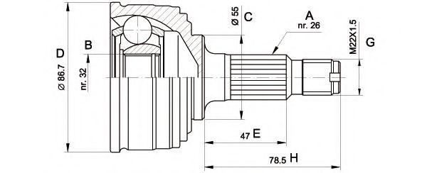 OPEN PARTS CVJ504910