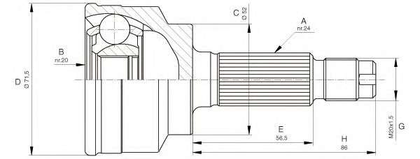 OPEN PARTS CVJ525510