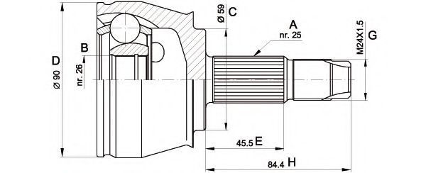 OPEN PARTS CVJ537510