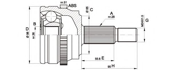 OPEN PARTS CVJ5501.10