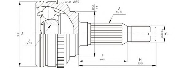 OPEN PARTS CVJ571110