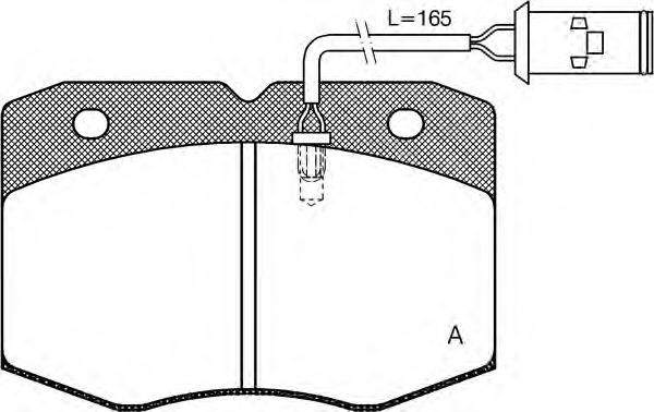 BPA0435.02 OPEN+PARTS Тормозная система Комплект тормозных колодок, дисковый тормоз