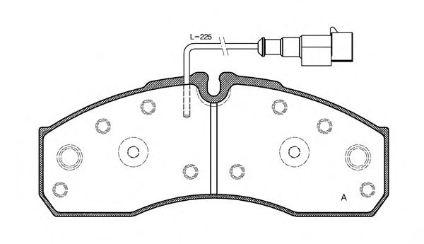 BPA0651.42 OPEN+PARTS Тормозная система Комплект тормозных колодок, дисковый тормоз