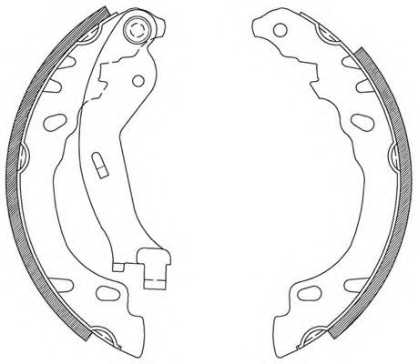 BSA2083.00 OPEN+PARTS Brake System Brake Shoe Set
