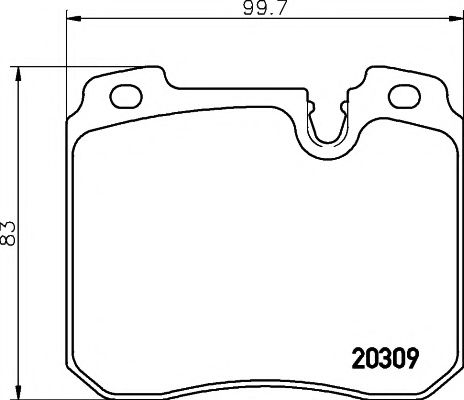 2030903 TEXTAR Brake Pad Set, disc brake