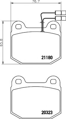 2032304 TEXTAR Brake Pad Set, disc brake