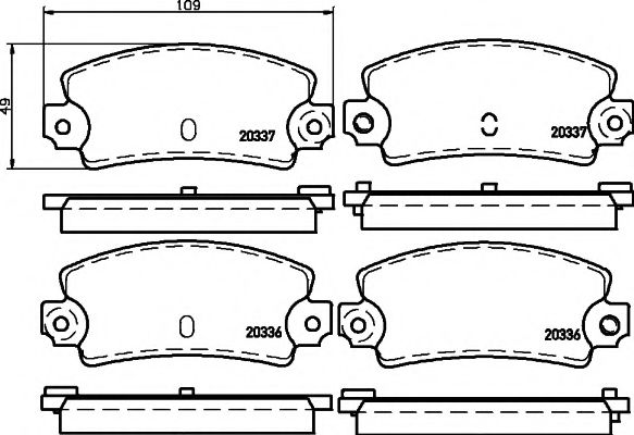 2033602 TEXTAR Brake System Brake Pad Set, disc brake