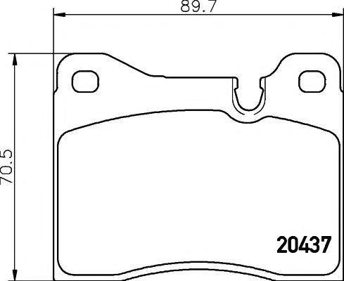2043703 TEXTAR Brake Pad Set, disc brake