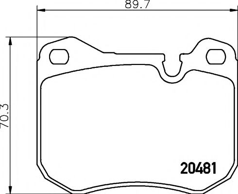 2048102 TEXTAR Brake Pad Set, disc brake