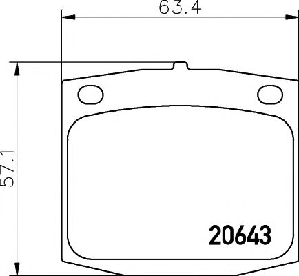 2064301 TEXTAR Brake Pad Set, disc brake