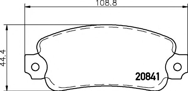2084102 TEXTAR Brake Pad Set, disc brake