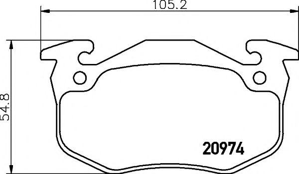 2097401 TEXTAR Brake System Brake Pad Set, disc brake
