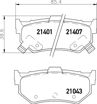 2104302 TEXTAR Brake System Brake Pad Set, disc brake