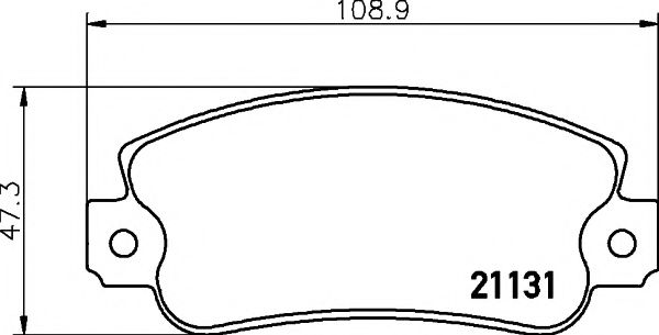 2113102 TEXTAR Brake Pad Set, disc brake