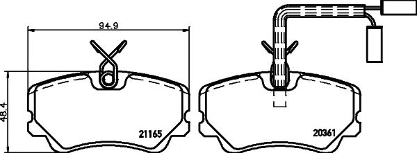2116501 TEXTAR Brake System Brake Pad Set, disc brake