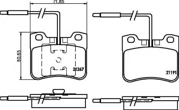 2126702 TEXTAR Brake System Brake Pad Set, disc brake