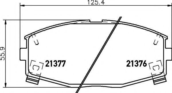 2137601 TEXTAR Brake Pad Set, disc brake