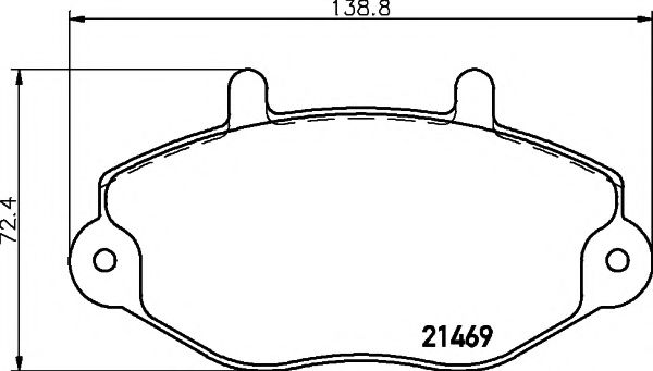 2146901 TEXTAR Brake Pad Set, disc brake
