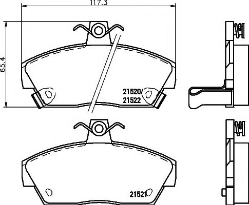 2152001 TEXTAR Brake System Brake Pad Set, disc brake