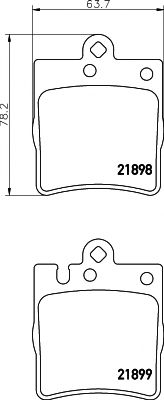2189881 TEXTAR Brake Pad Set, disc brake