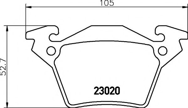 2302001 TEXTAR Brake Pad Set, disc brake
