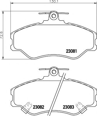 2308101 TEXTAR Brake System Brake Pad Set, disc brake