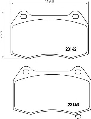2314201 TEXTAR Brake Pad Set, disc brake