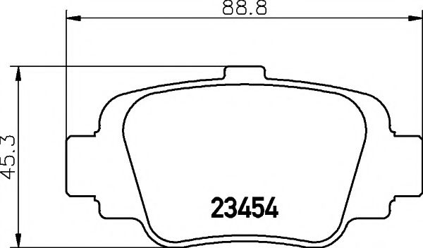 2345401 TEXTAR Brake Pad Set, disc brake