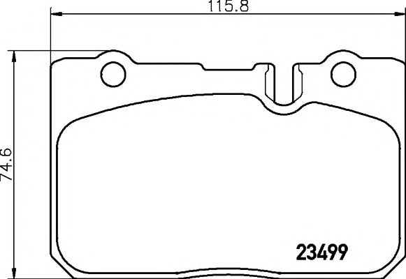 2349901 TEXTAR Brake Pad Set, disc brake