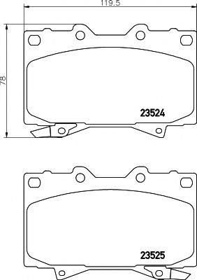 2352407 TEXTAR Brake Pad Set, disc brake