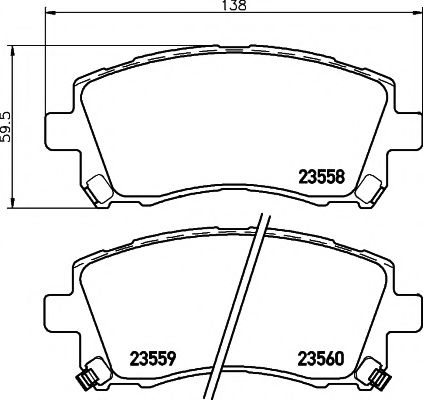 2355802 TEXTAR Brake Pad Set, disc brake