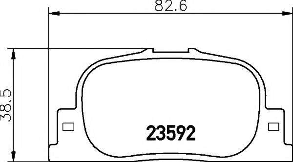 2359201 TEXTAR Brake Pad Set, disc brake