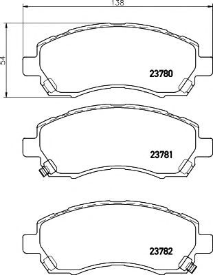 2378001 TEXTAR Brake System Brake Pad Set, disc brake