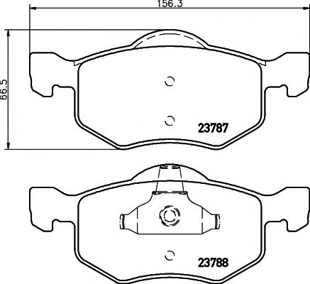 2378701 TEXTAR Brake Pad Set, disc brake