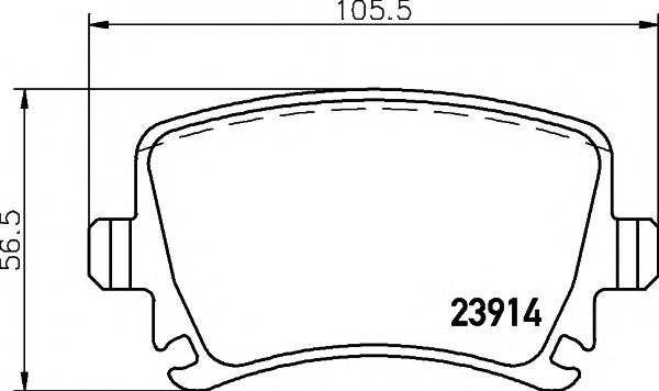 2391401 TEXTAR Brake Pad Set, disc brake