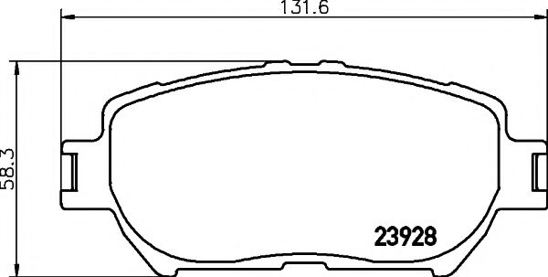 2392801 TEXTAR Brake Pad Set, disc brake