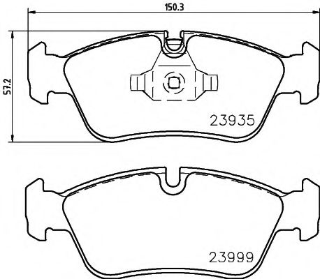 2393581 TEXTAR Brake Pad Set, disc brake