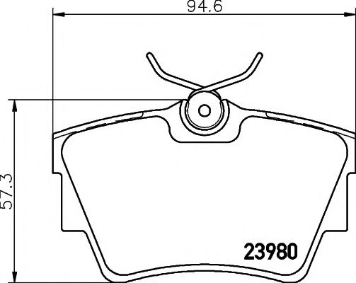 2398001 TEXTAR Brake Pad Set, disc brake