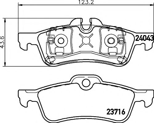 2404301 TEXTAR Brake Pad Set, disc brake