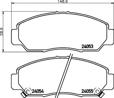 2405301 TEXTAR Brake Pad Set, disc brake