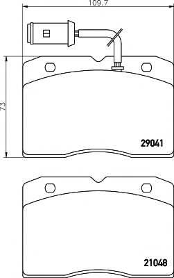 2904101 TEXTAR Brake Pad Set, disc brake